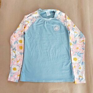 Body Glove Women's Rashguard Long Sleeve Shirt Pink & Blue Women's S